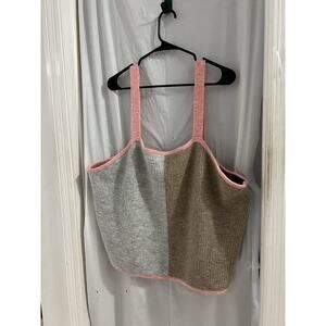 saturday sunday anthropologie Multicolor Color Block Tank Sweater Sz 3x